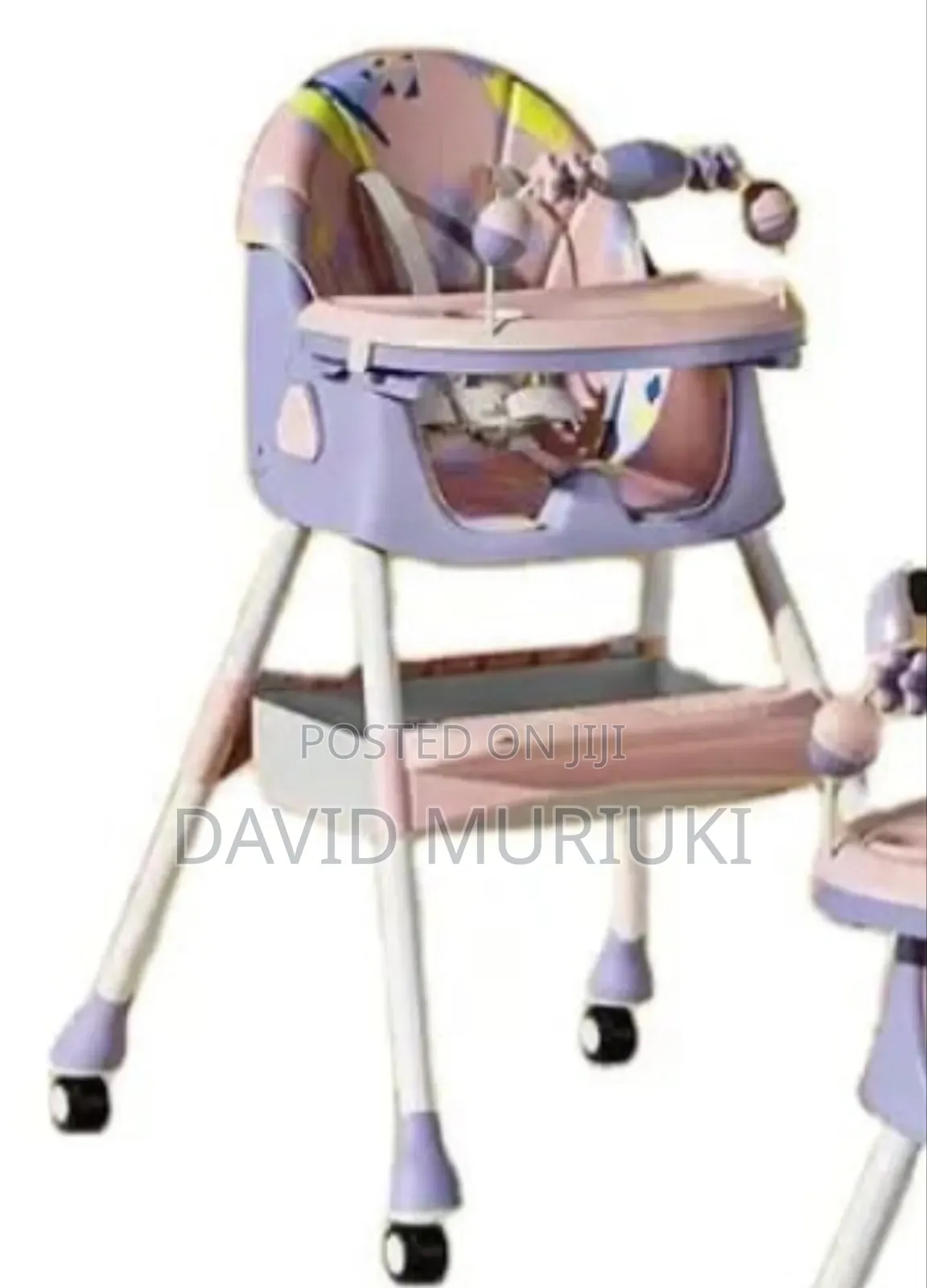Baby Feeding Chair(Grey,Purple and Yellow)