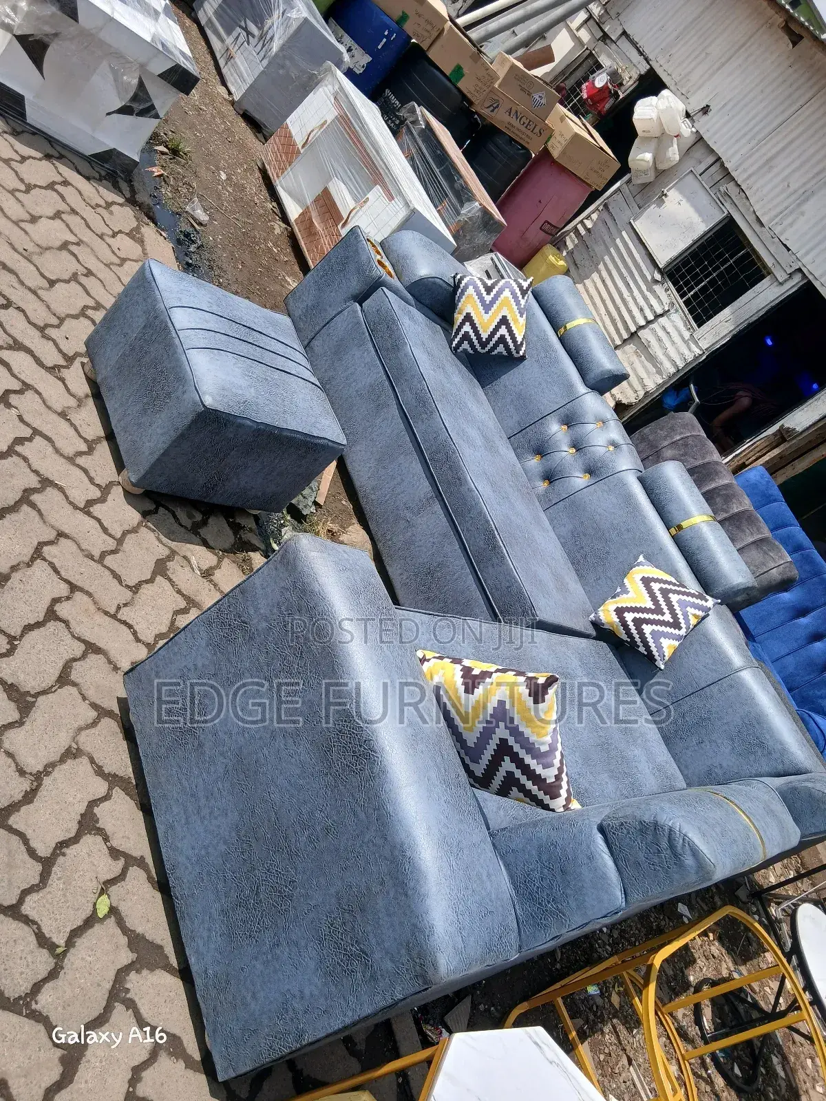 Leather Like Grey 6seater Sofa for Sale