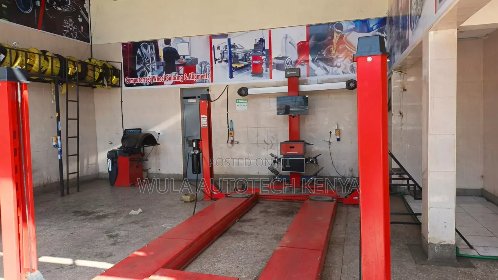 Heavy Duty High Quality Four Post Lift 4t Sunshine Italy