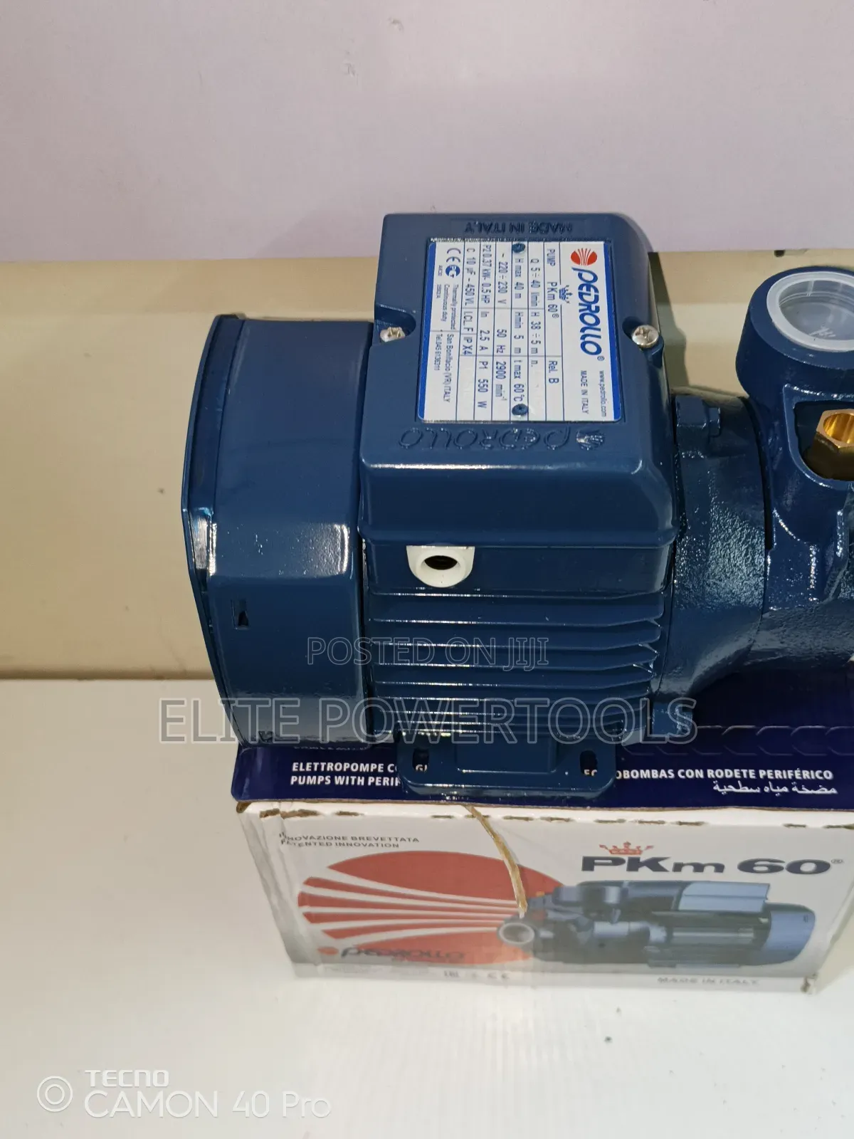 PKM 60 0.5hp 40m Pedrollo Booster Pump