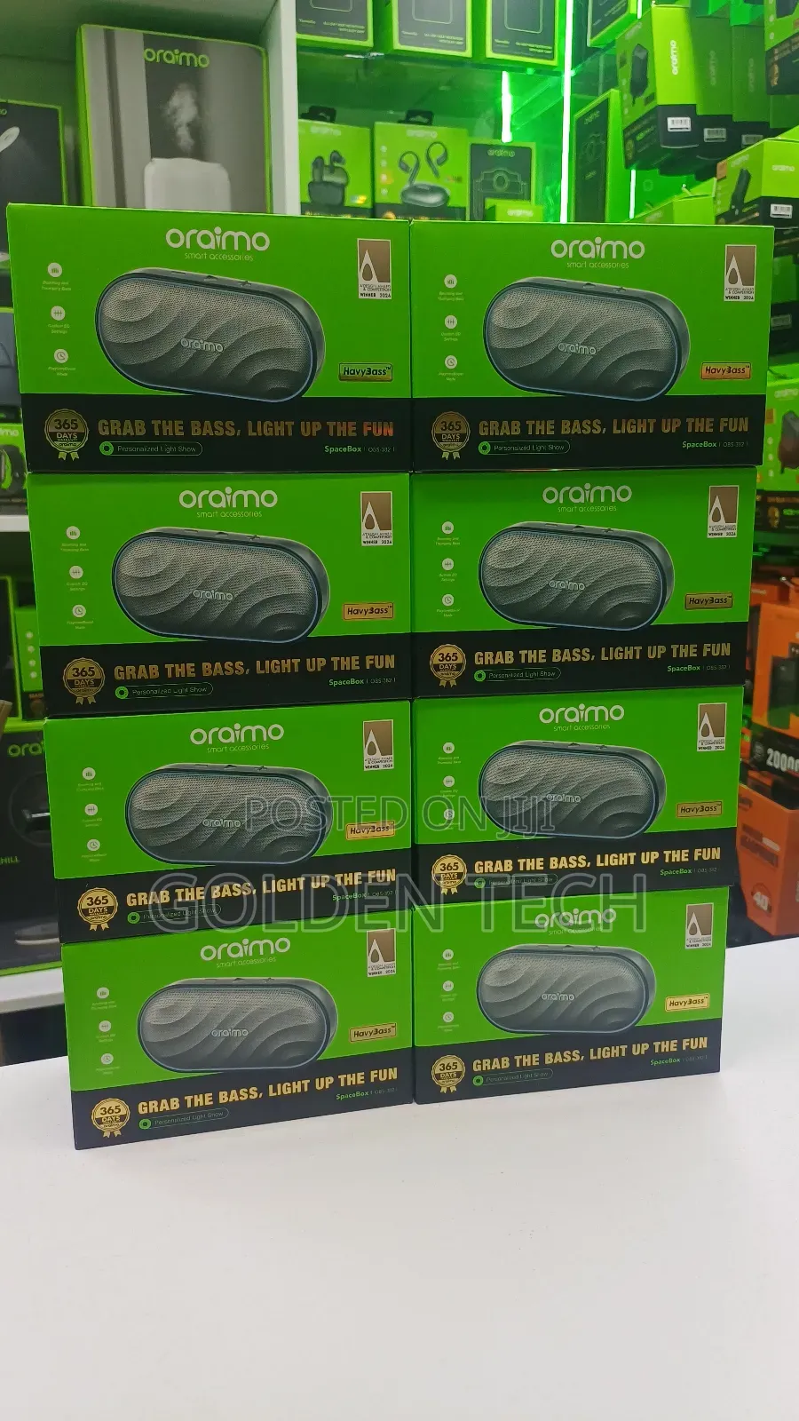 Oraimo Spacebox 8w Fm Bluetooth Speaker – Long Battery, Clear Sound