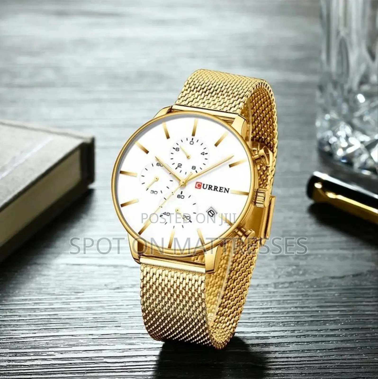 Curren Watch For Men. Stainless Steel. Waterproof. Free Delivery.