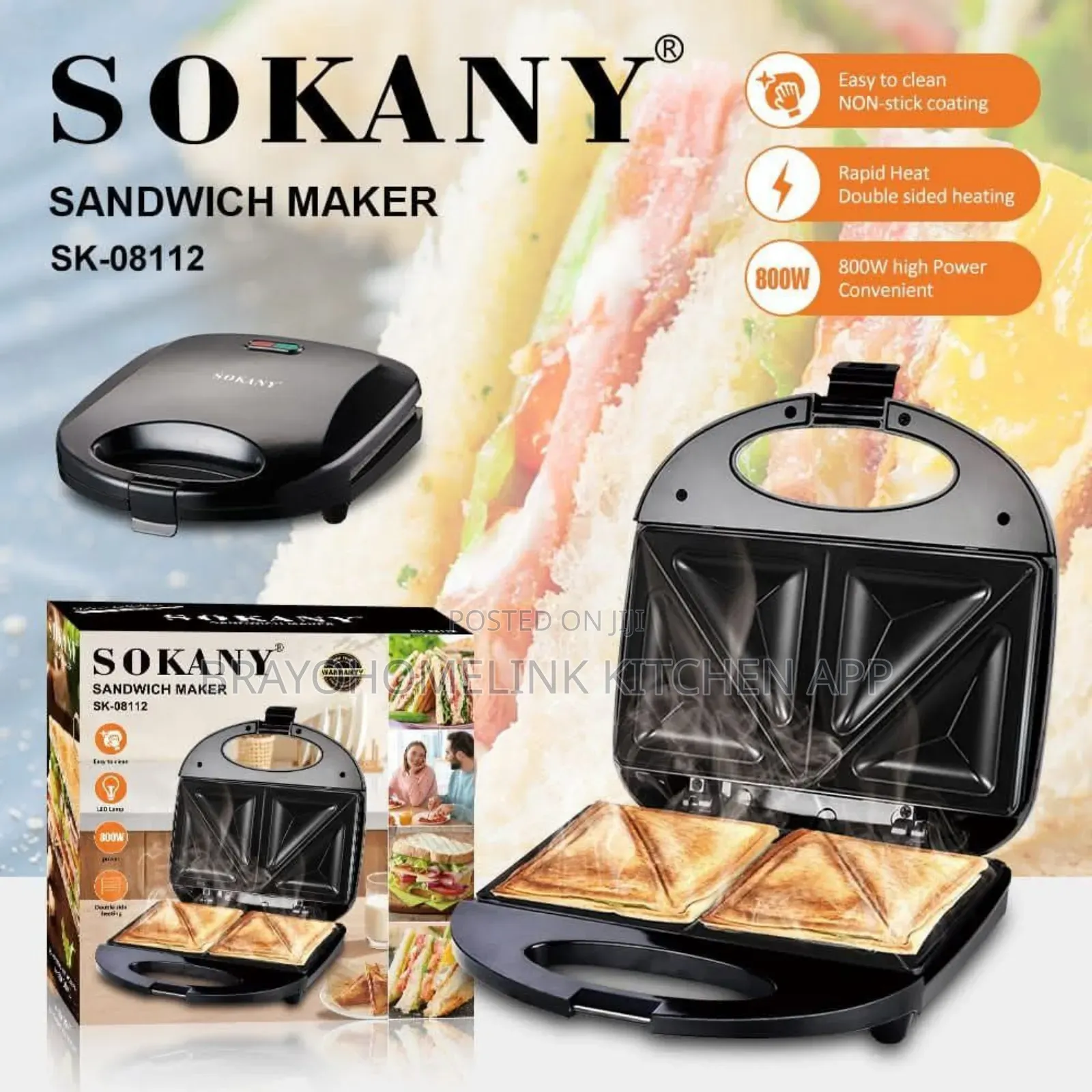 *2 Slice Sandwich Maker*