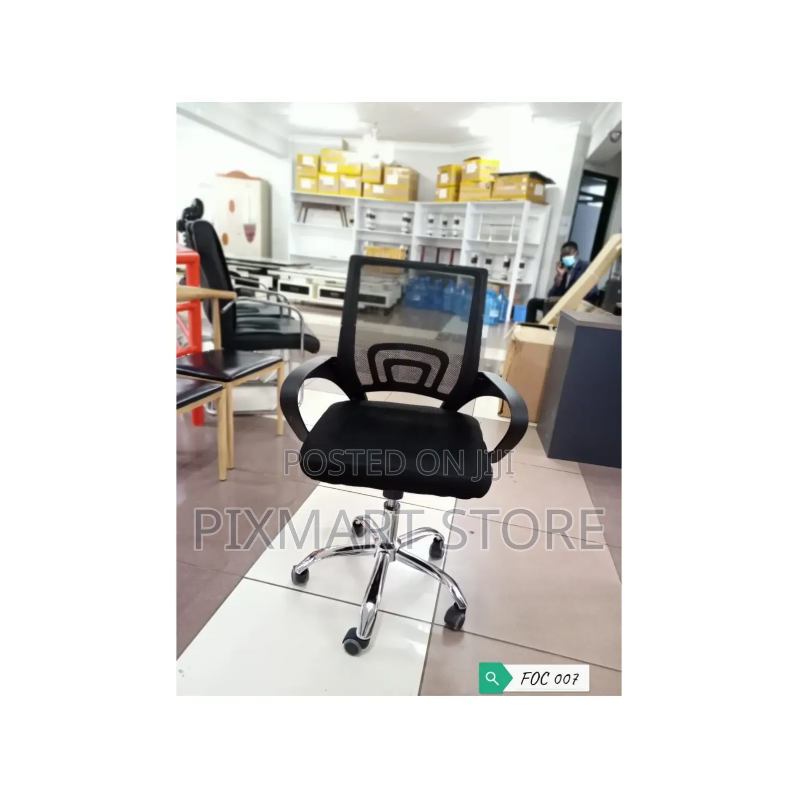 Office Chair: High-Back Executive Office Chair | Fully Assembled