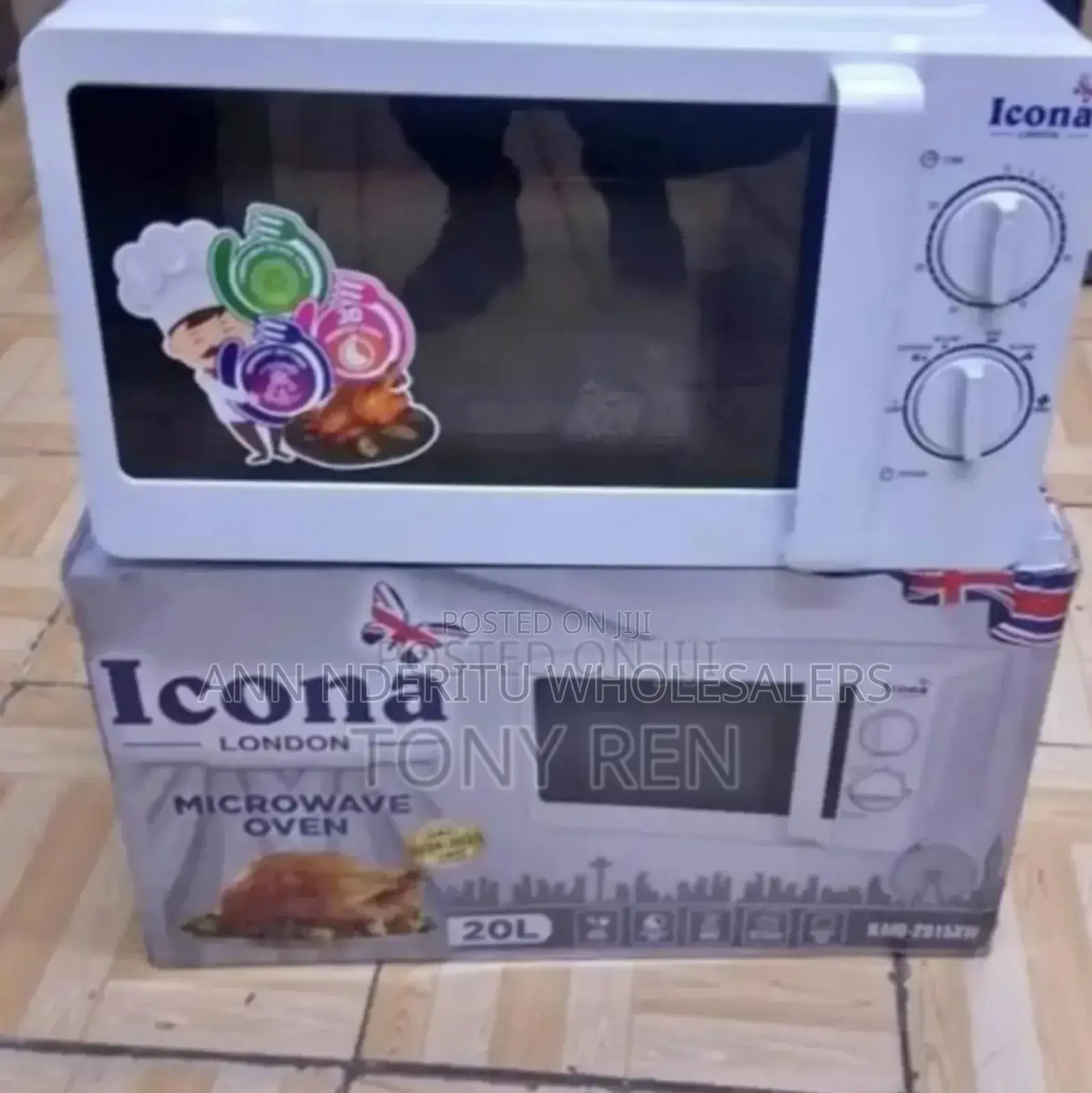 Colour White Icona Manual Microwaves