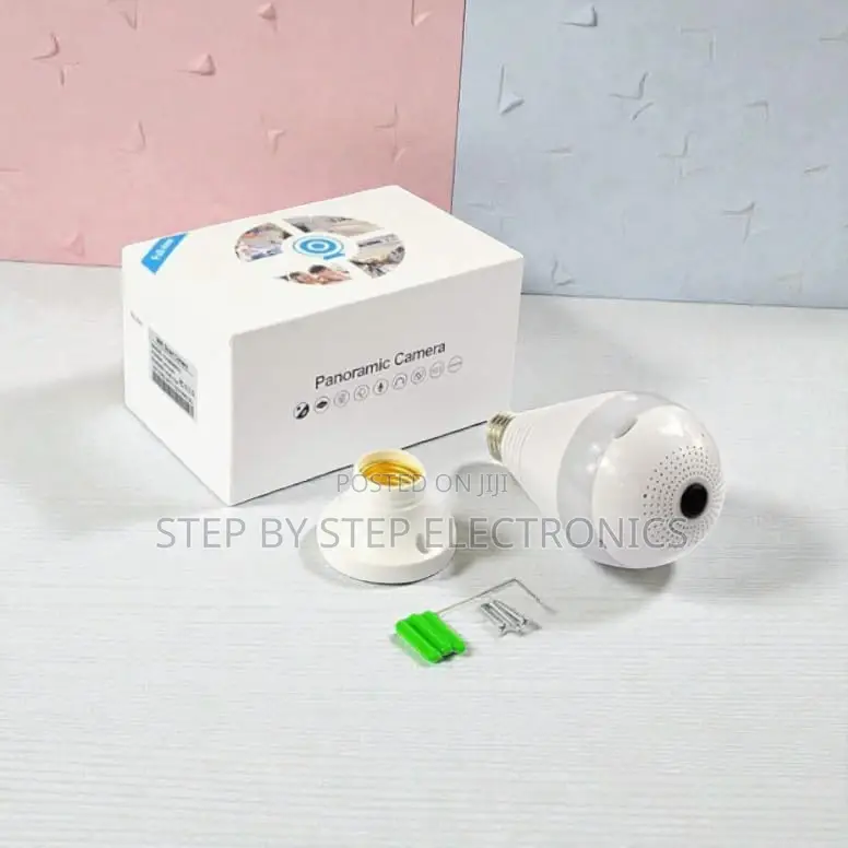 Smart Home Wifi Bulb Camera 1080p Hd With Motion Detection Activated