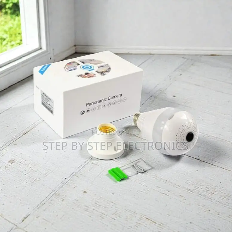 Panoramic Wifi Bulb Camera 1080p Full Hd With Video Playback Support