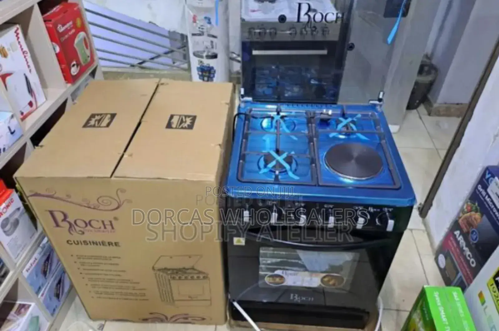 Colour Black-Roch 60×60 Standing 3+1 Cooker