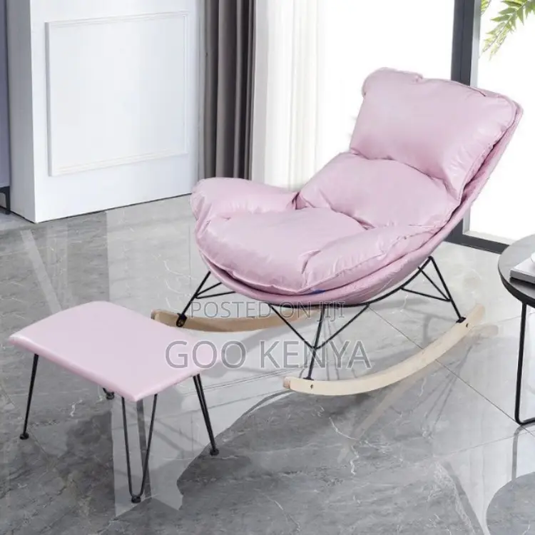 Home Chair; Modern Leather Rocking Chair For Home Or Business