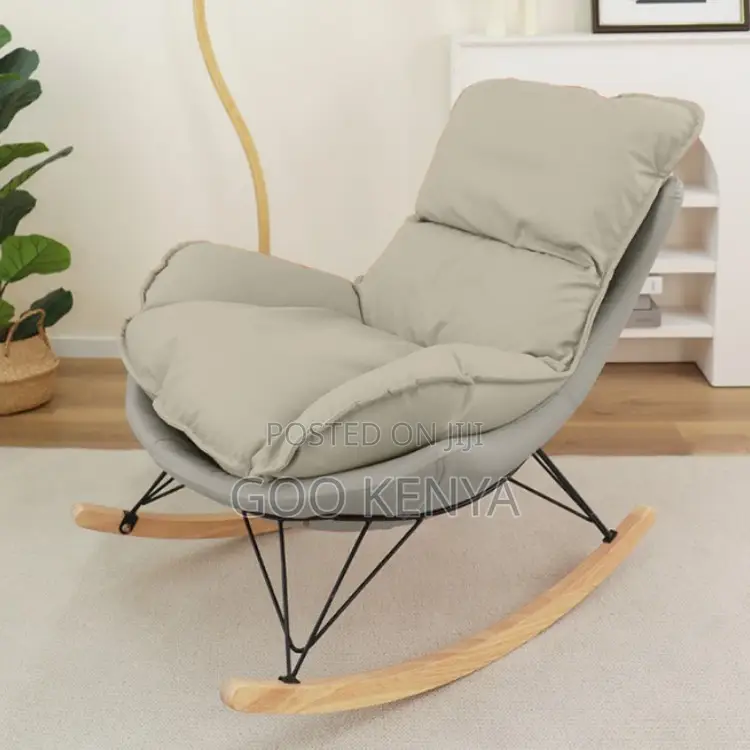 Home Chair; Modern Leather Rocking Chair For Home Or Business