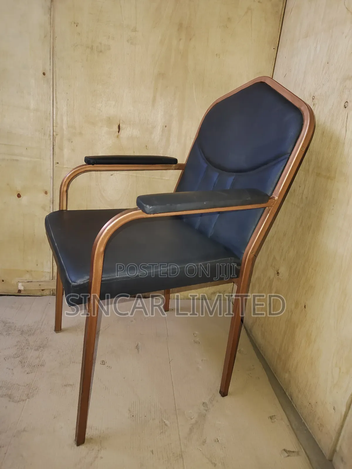 Executive PVC Metal-Frame Armchair