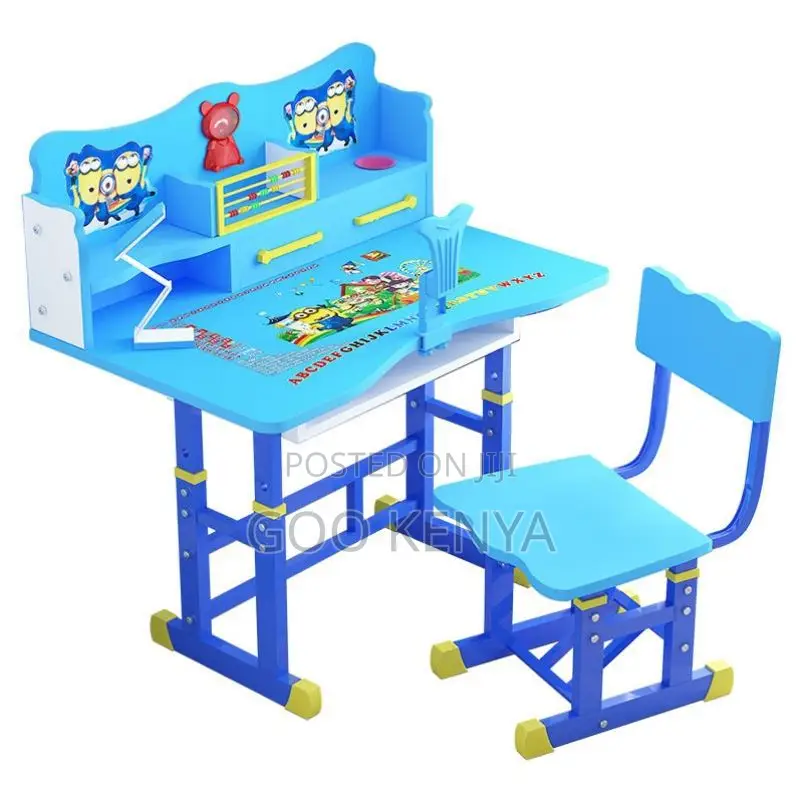 Kids Desk; Wooden Kids Furniture- Desk And Chair Combo