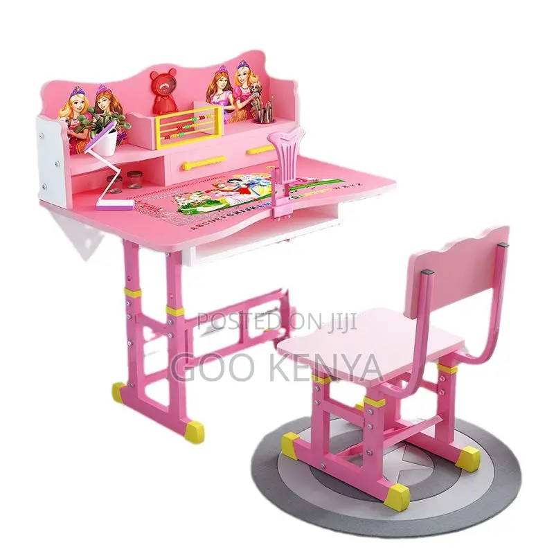 Kids Desk; Wooden Kids Furniture- Desk And Chair Combo