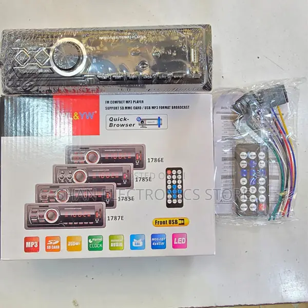Car Radio With Bluetooth, Usb, Fm and Aux Inputs Car Bt Mp3 Player
