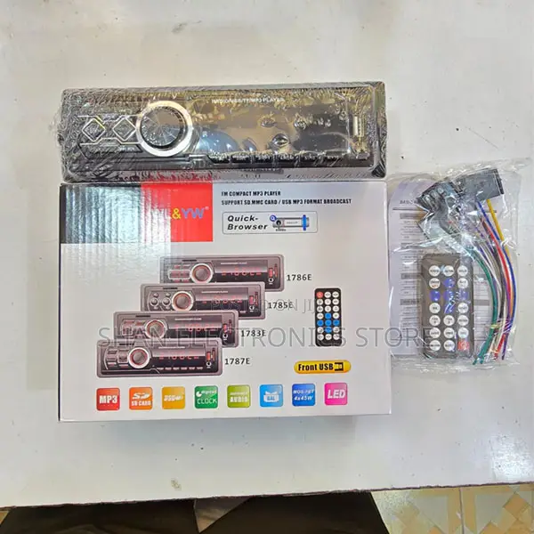 1788 Car Audio Radio 1din Bt Stereo Mp3 Player Fm Receiver 12v