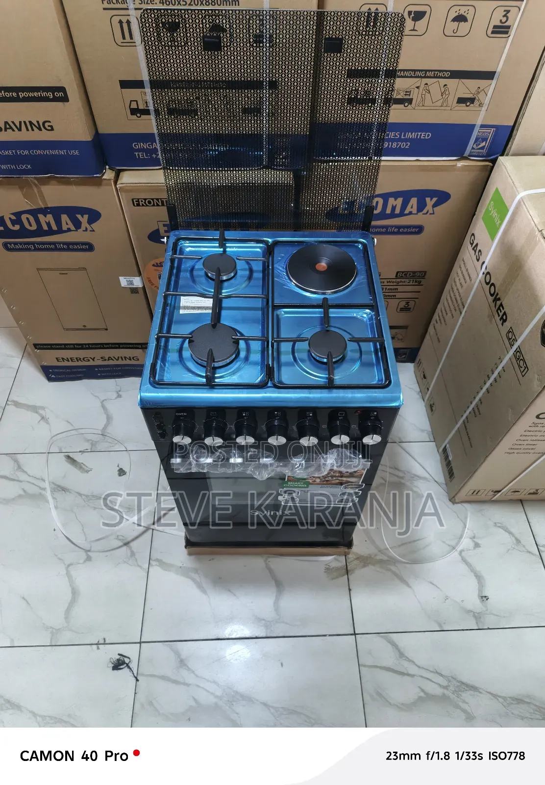 Standing Cooker, 3+1 With Rapid Hotplate 50*55
