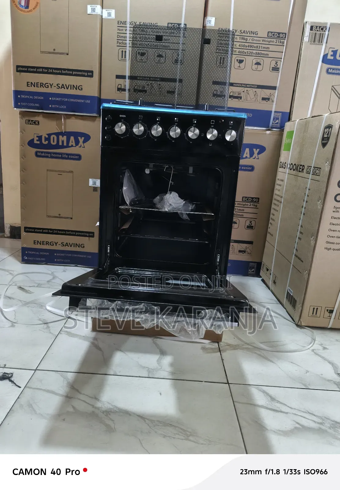 Syinix Standing Cooker 3 Gas and 1 Hotplate Rapid 50" 55