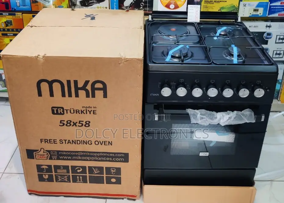 Mika Standing Cooker 3 Gas + 1 Electric, 58cm X58cm
Mst58u31e3blem