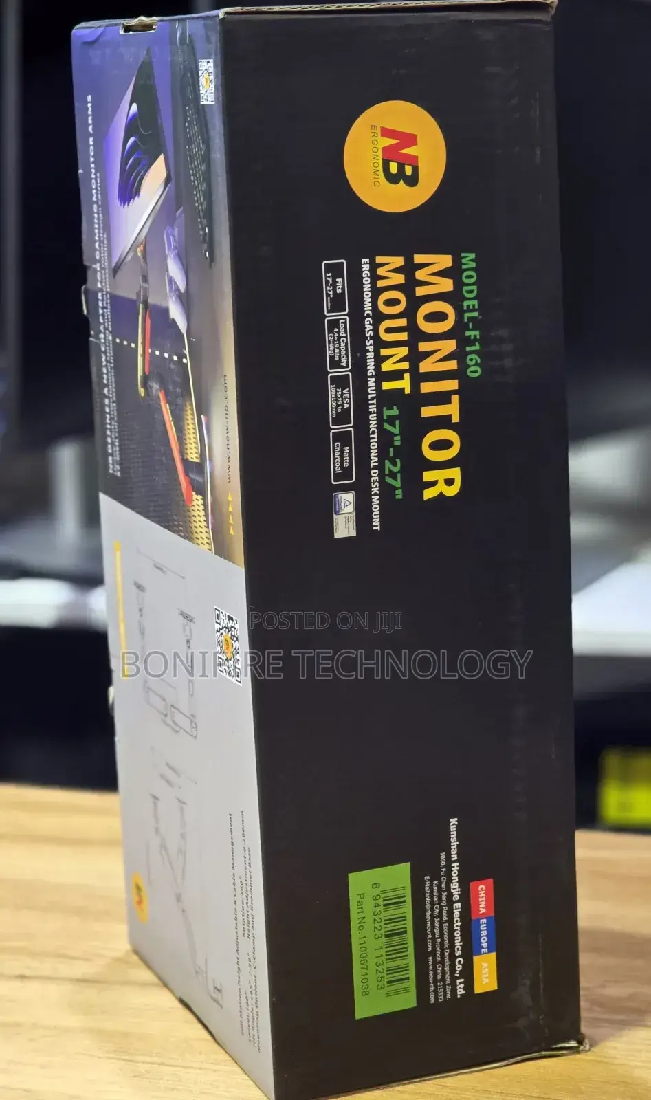 Dual Monitor Mount Model -F160 Gas Spring Versa