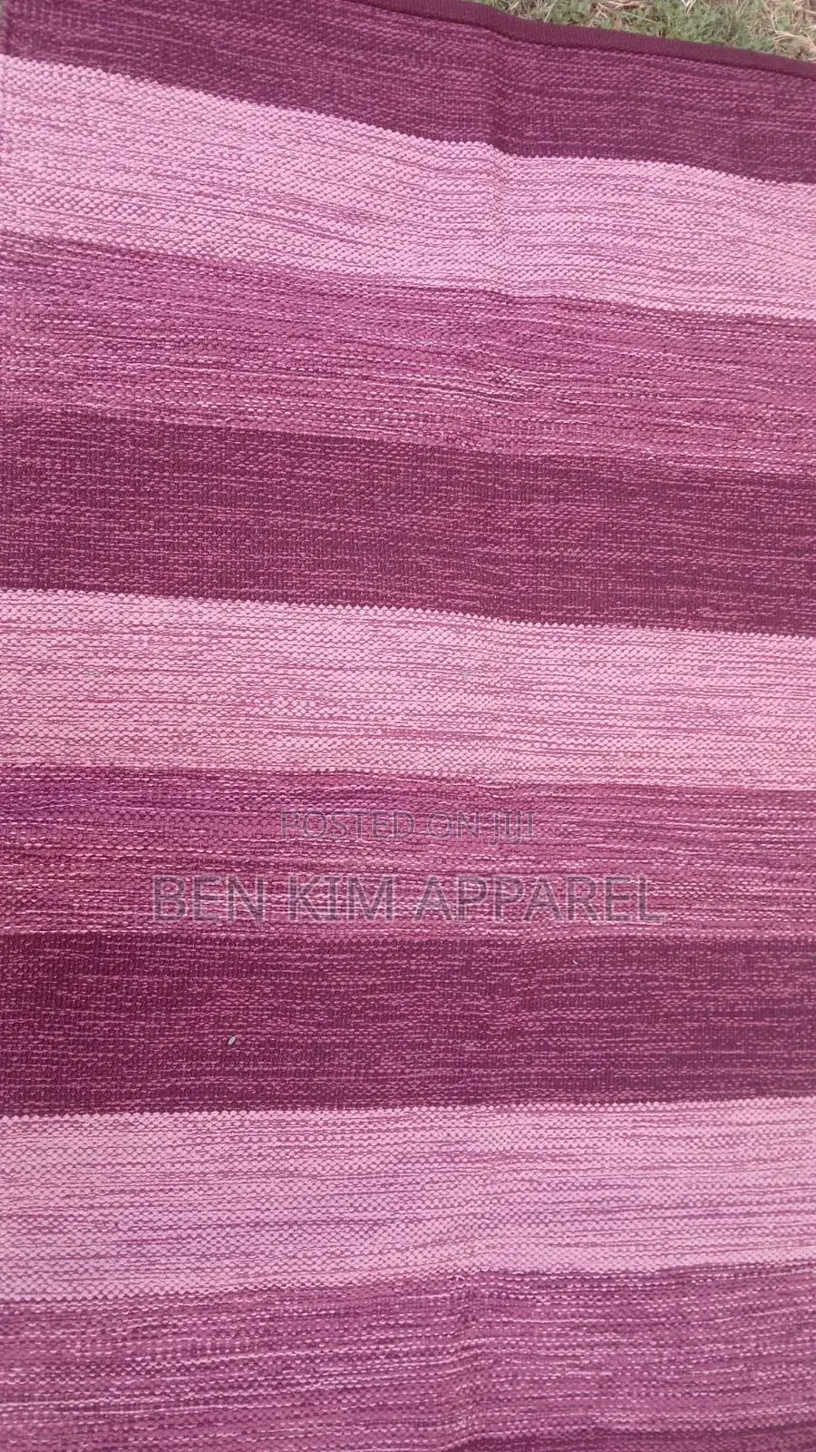 Wine Red Pure Cotton Rug 90cms by 160cms