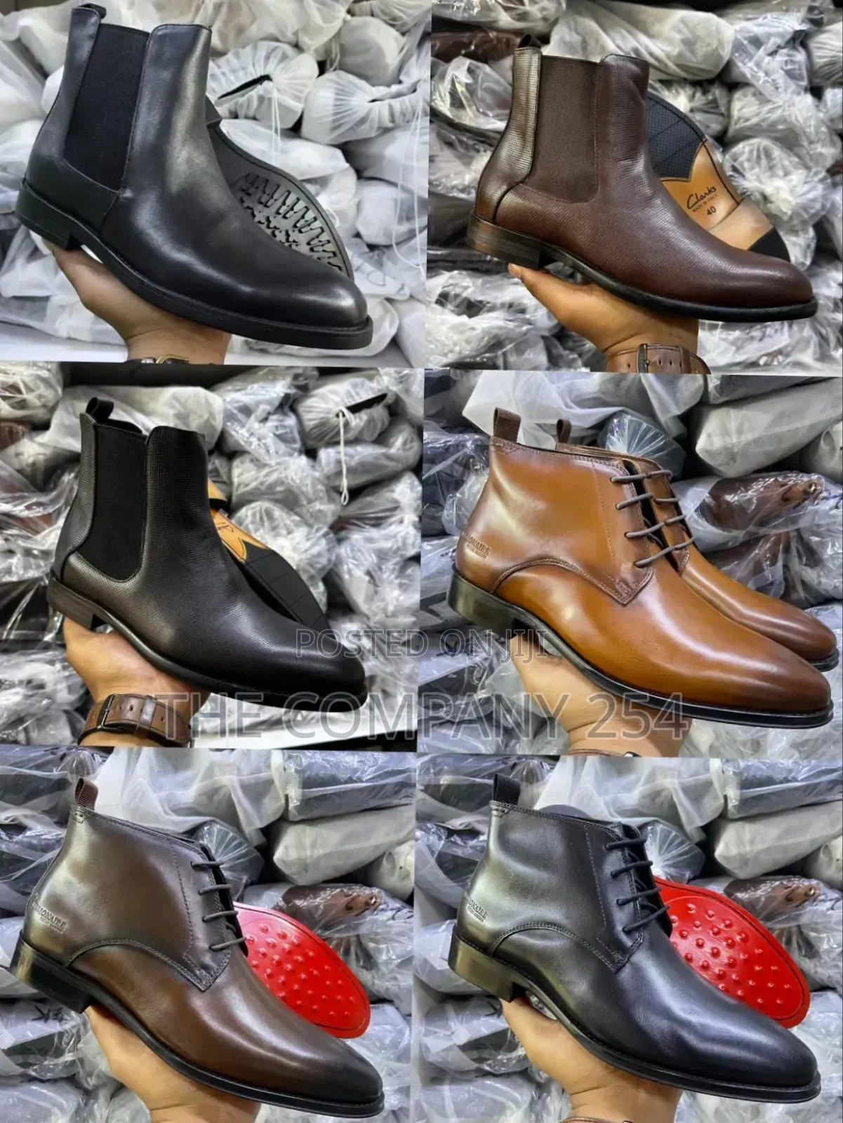 Quality Casual Leather Rubber Sole Chelsea Official Boots