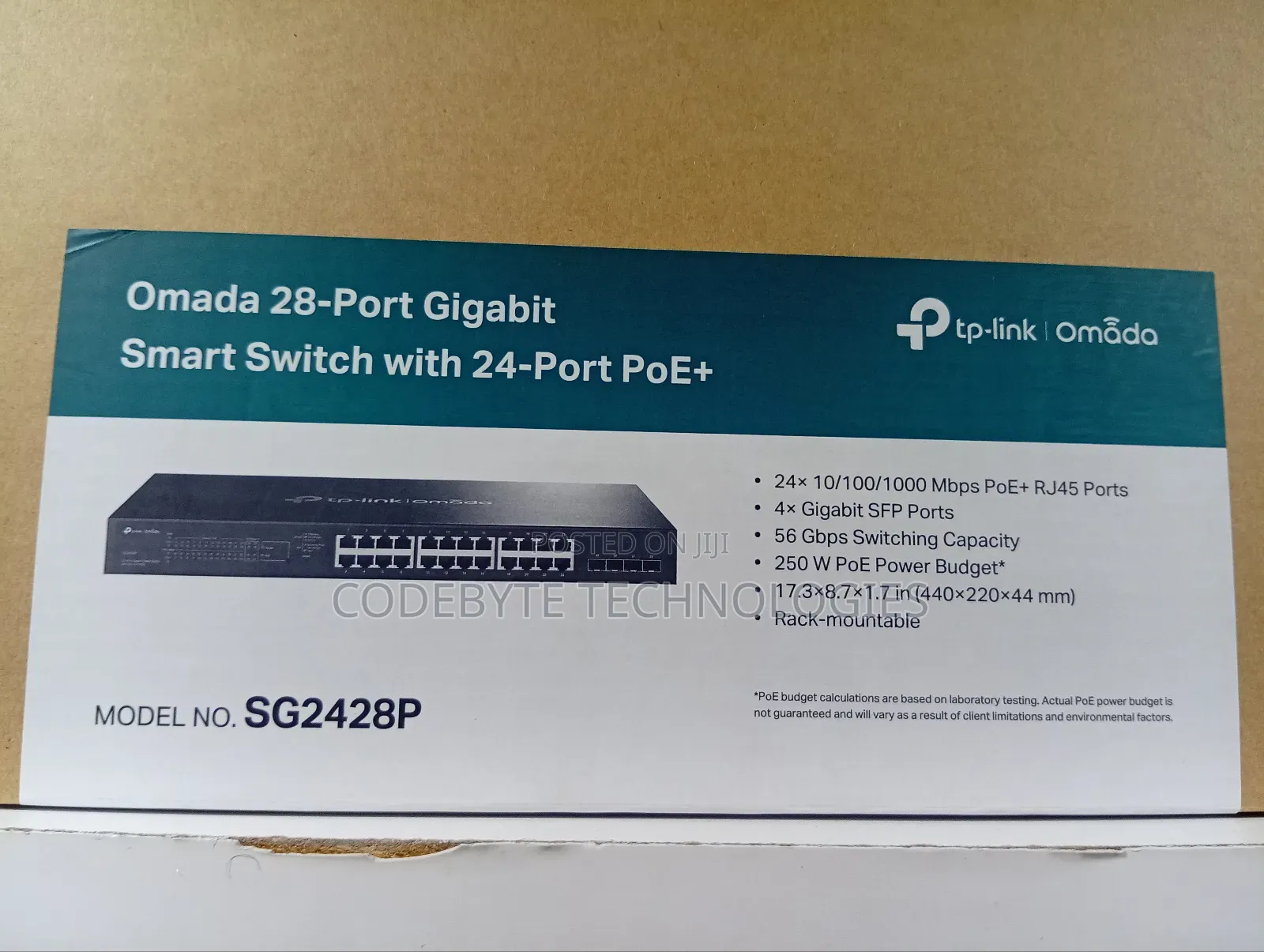 ^Sg2428p- Tp Link Gigabit Switch 28 Port With 24 Port Poe+