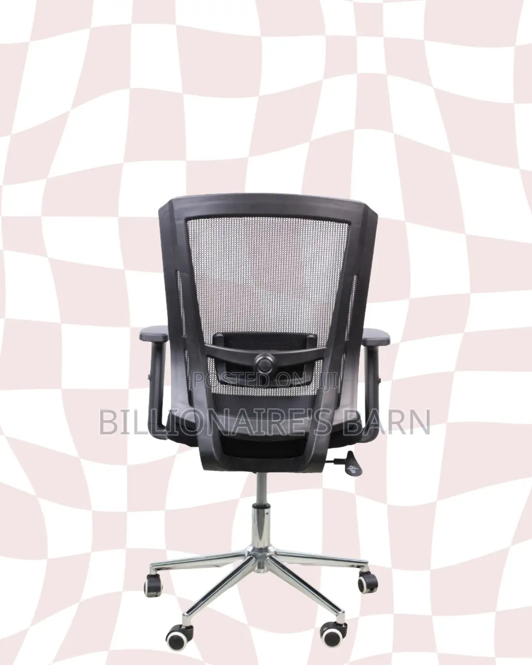 Barn Origin Mid-Back Office Chair • Clean Look, Chrome Base Stability