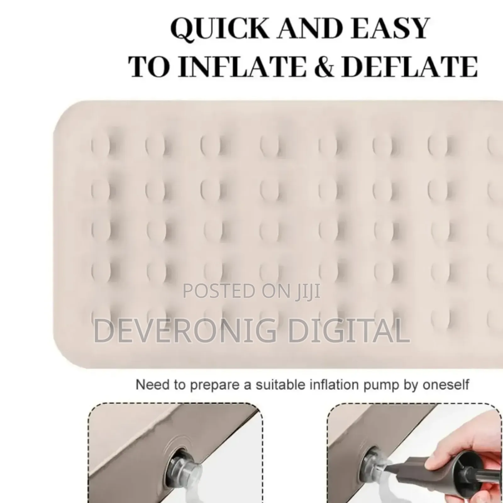 *Intex Inflatable Mattress Plus Free -electric Pump And 2 Pillows