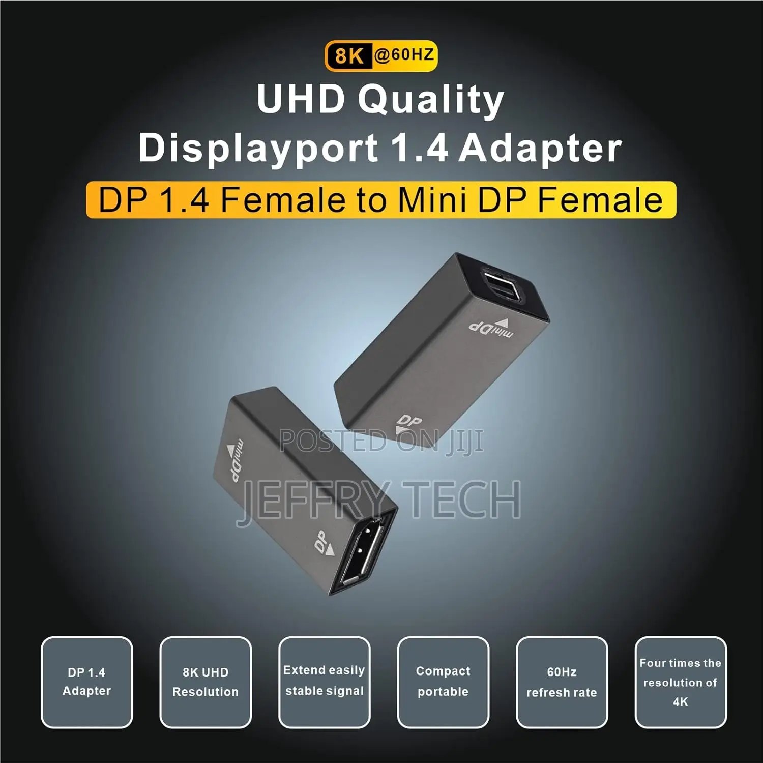 Displayport Female to Mini Dp Female Extension Adapter, Mini Displayp