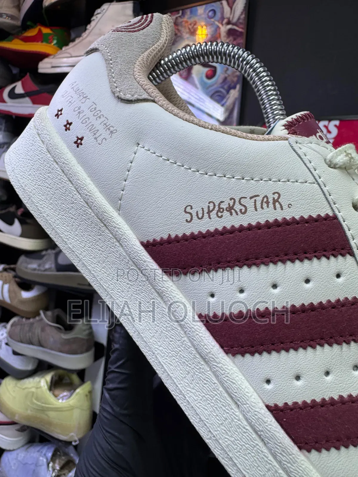 Adidas Originals Suprstar “Red/Burgundy Stripes”