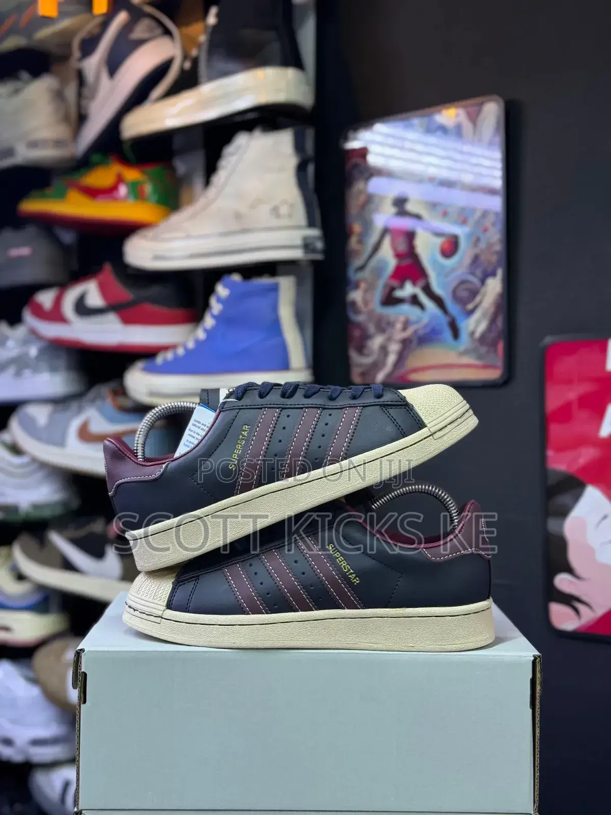 Adidas Originals Suprstar “Red/Burgundy Stripes”
