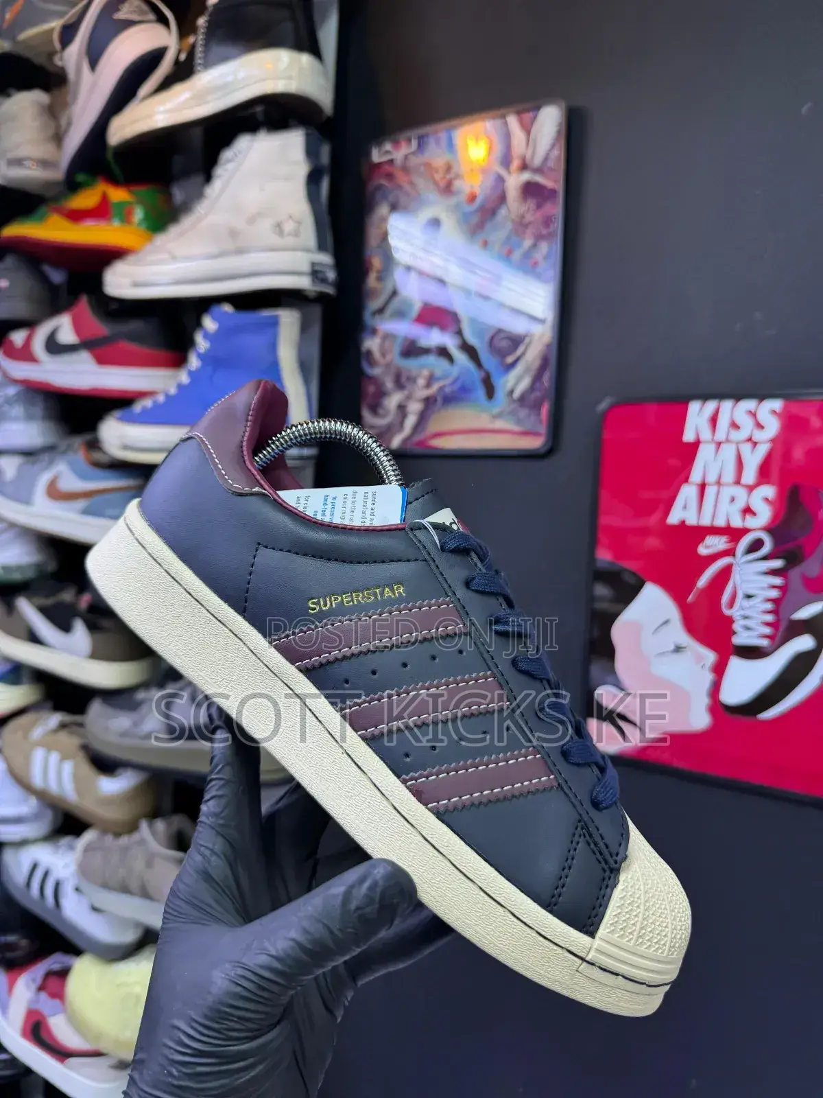 Adidas Originals Suprstar “Red/Burgundy Stripes”