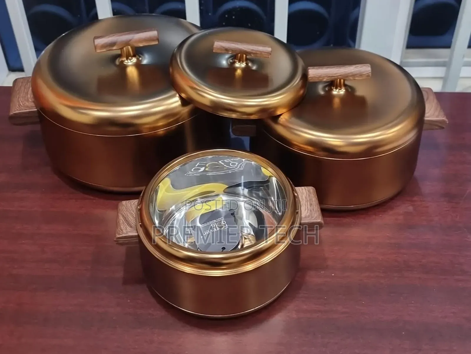 Unique Very High Quality Forever Gold Insulated Hotpot