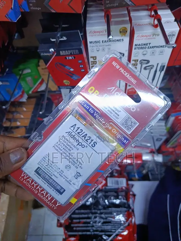 Aldeepo Re Li-Ion Battery for the Samsung A12 and A21s Smartphones.