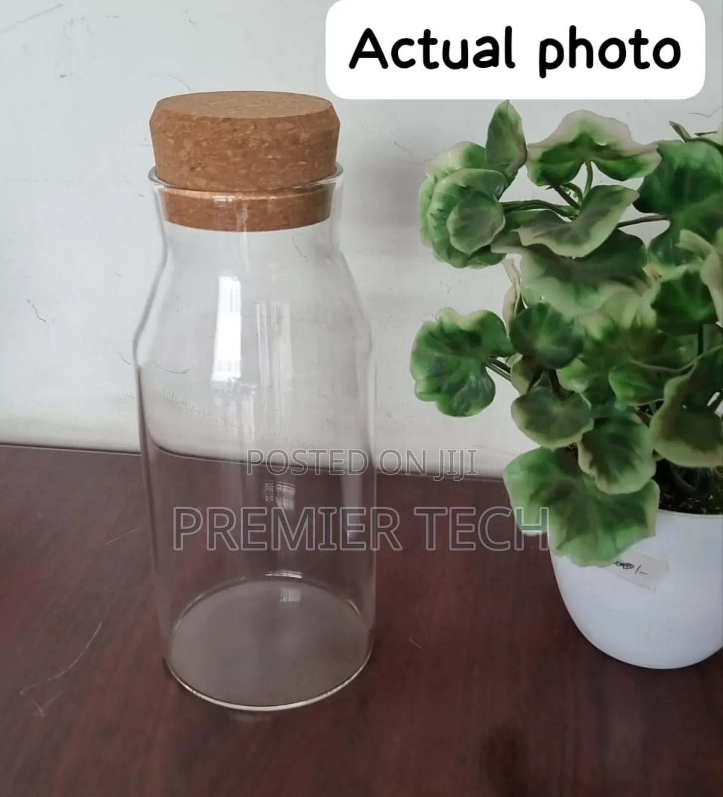 Airtight Glass Bottle Spongy Bamboo Cork