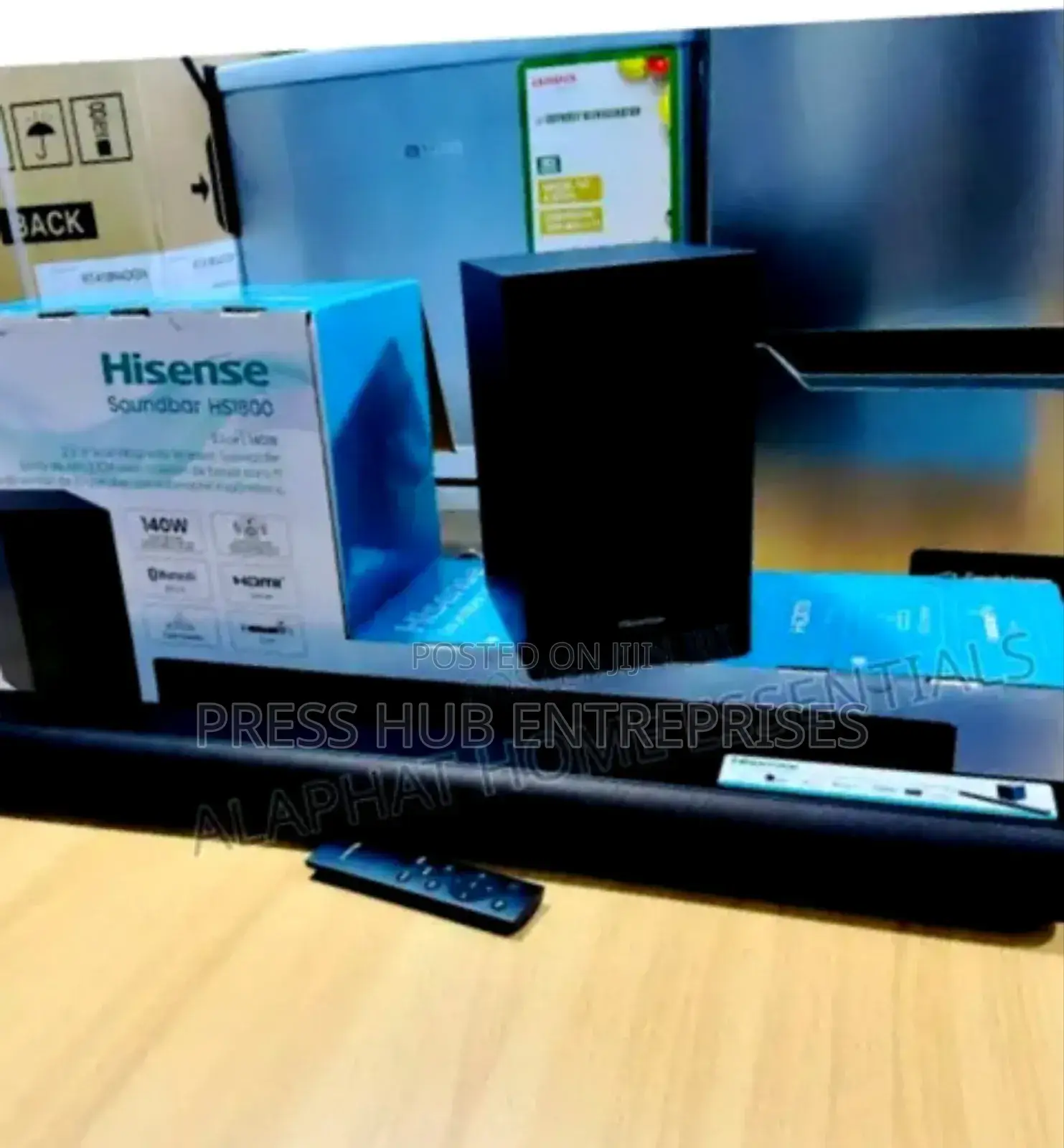 Hisense Hs1800 2.1-Channel Soundbar System" 