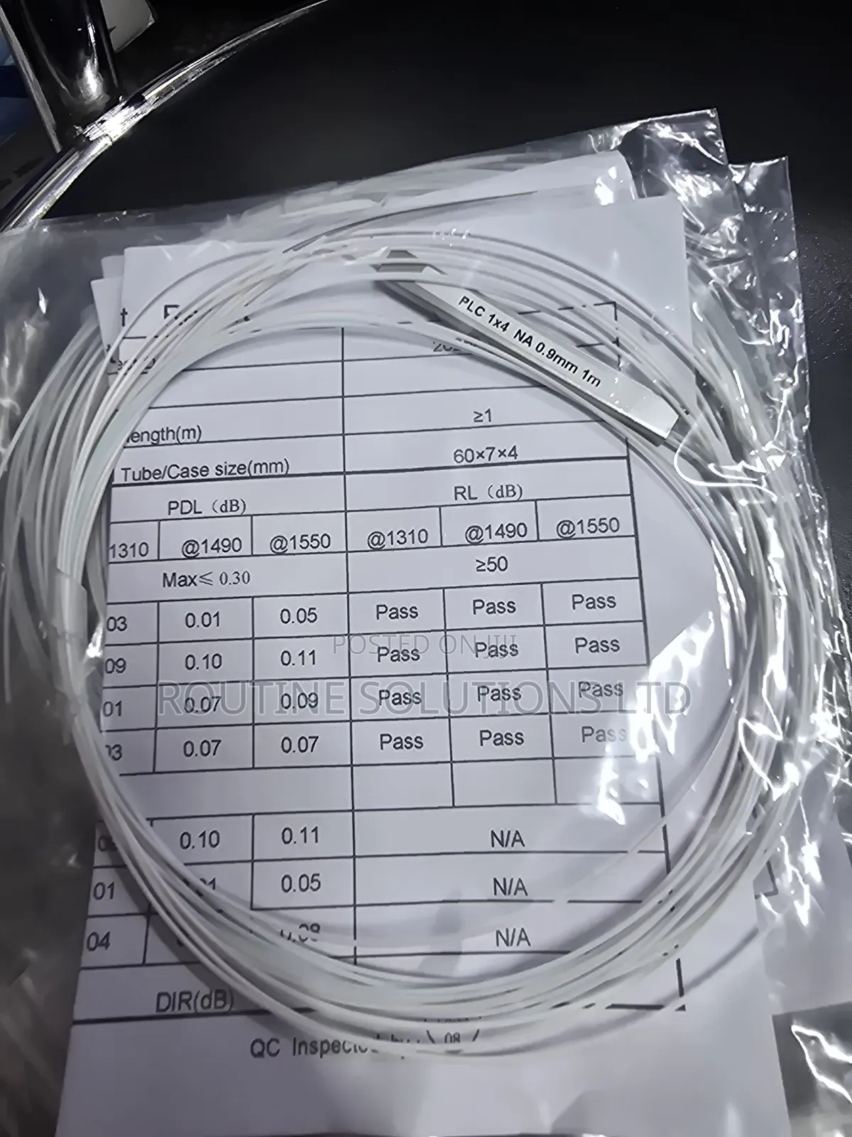 1x4 Fiber Optic Splitter Bare