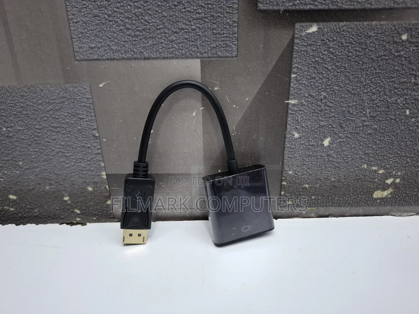 Displayport Male To Vga Female Converter Cable Black