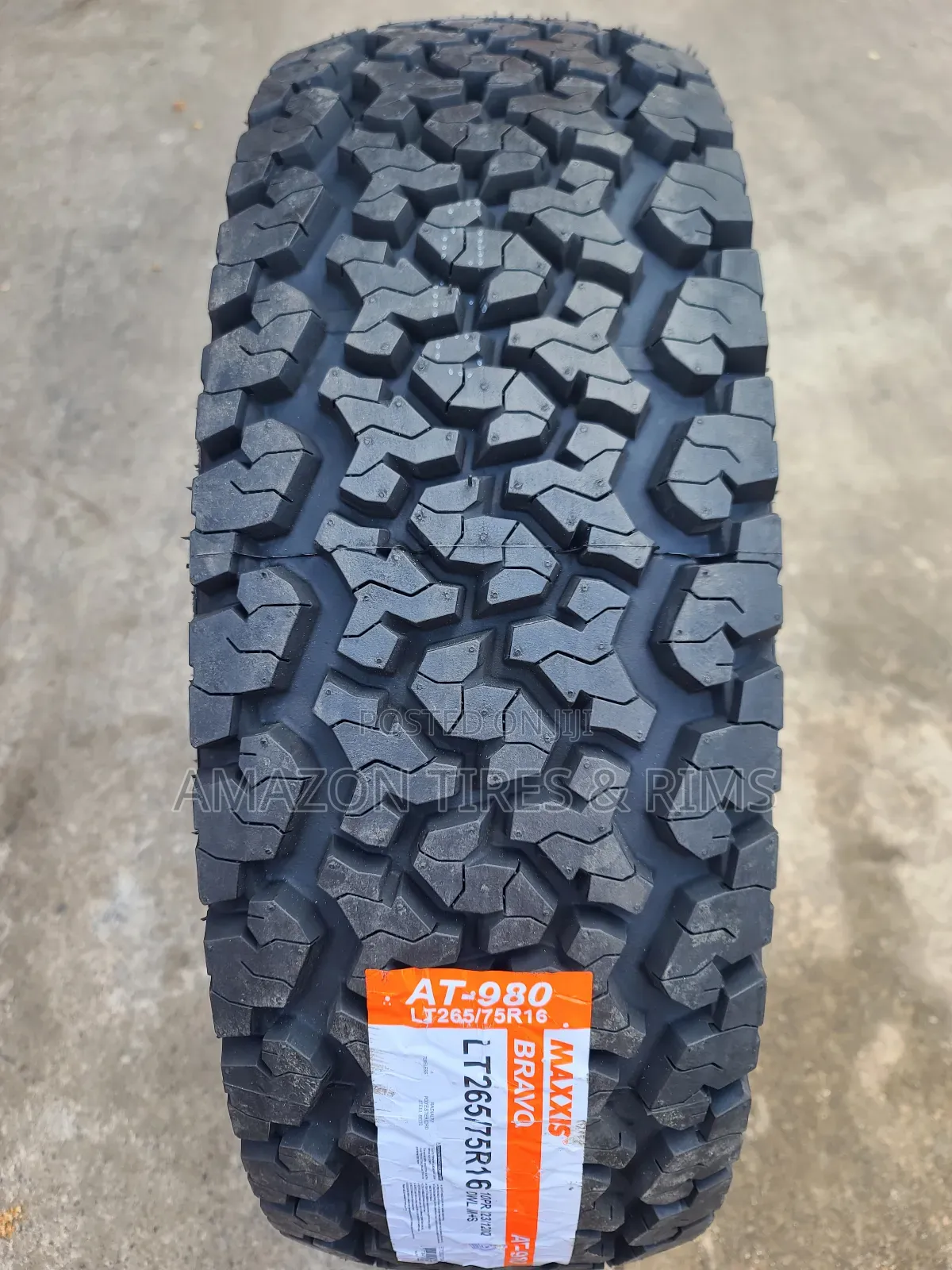 265/75 R16 Maxxis Tyres Bravo a/T980 L/T 10pr 4x4