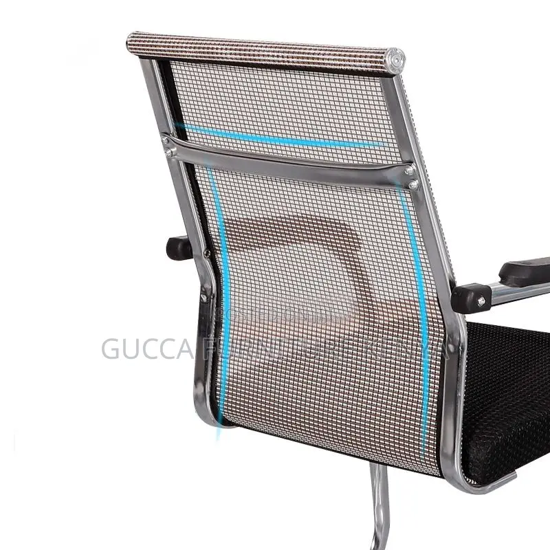 Modern Wheelless Mesh Conference Chair