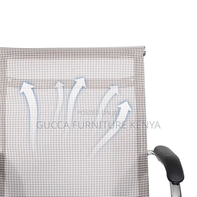 Modern Wheelless Mesh Conference Chair