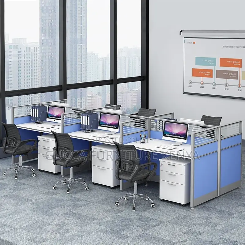 Modern 6-seater Modular Office Workstation