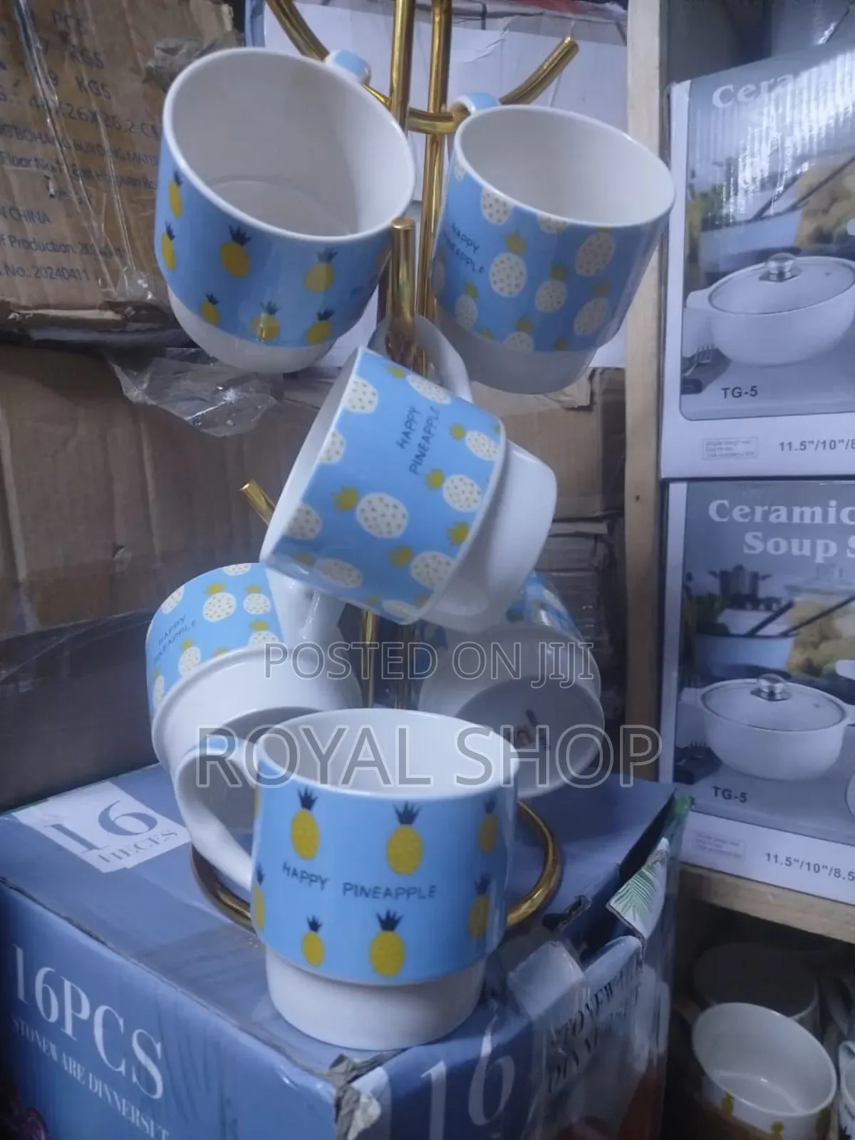 Pineapple White Mugs
