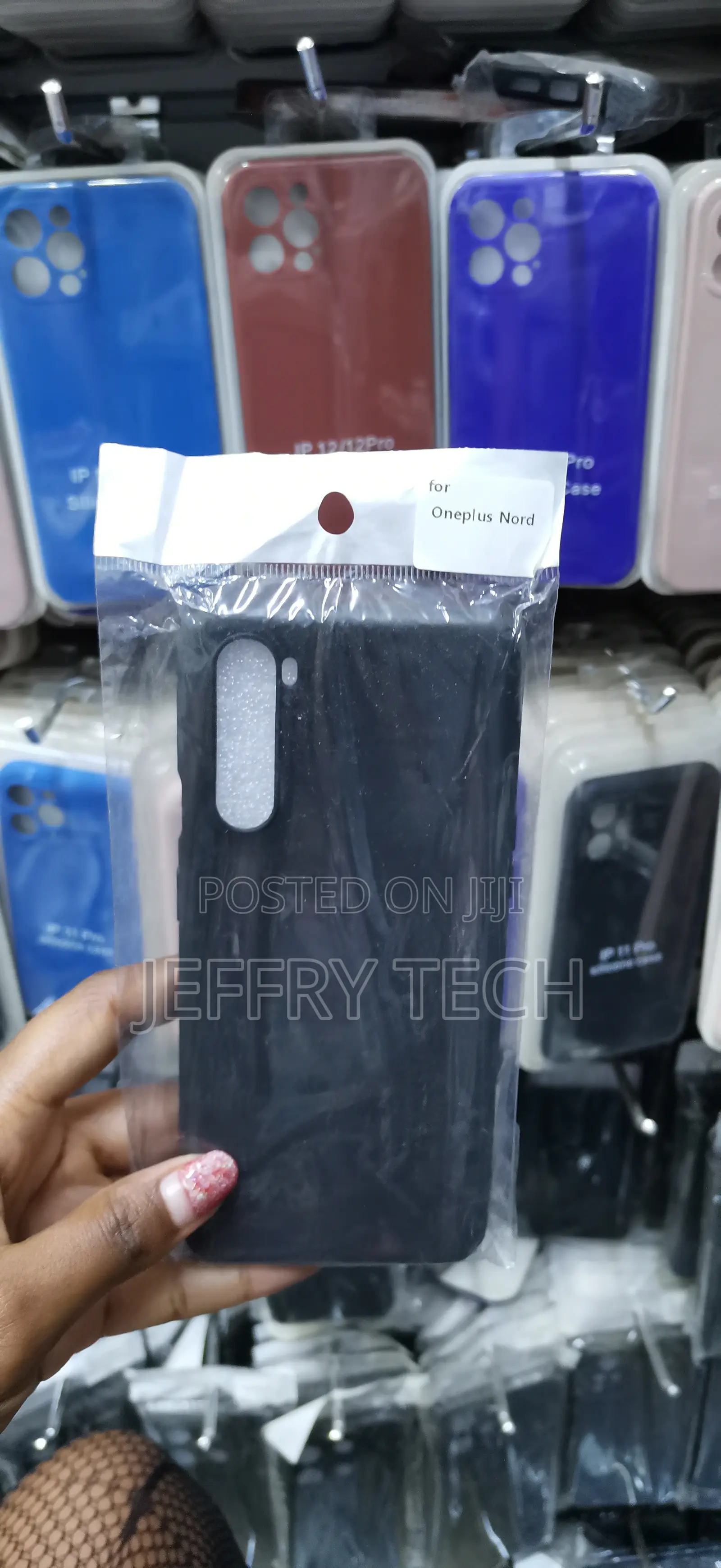 Zaxxi Plain Black Soft Silicone Case for Oneplus Nord