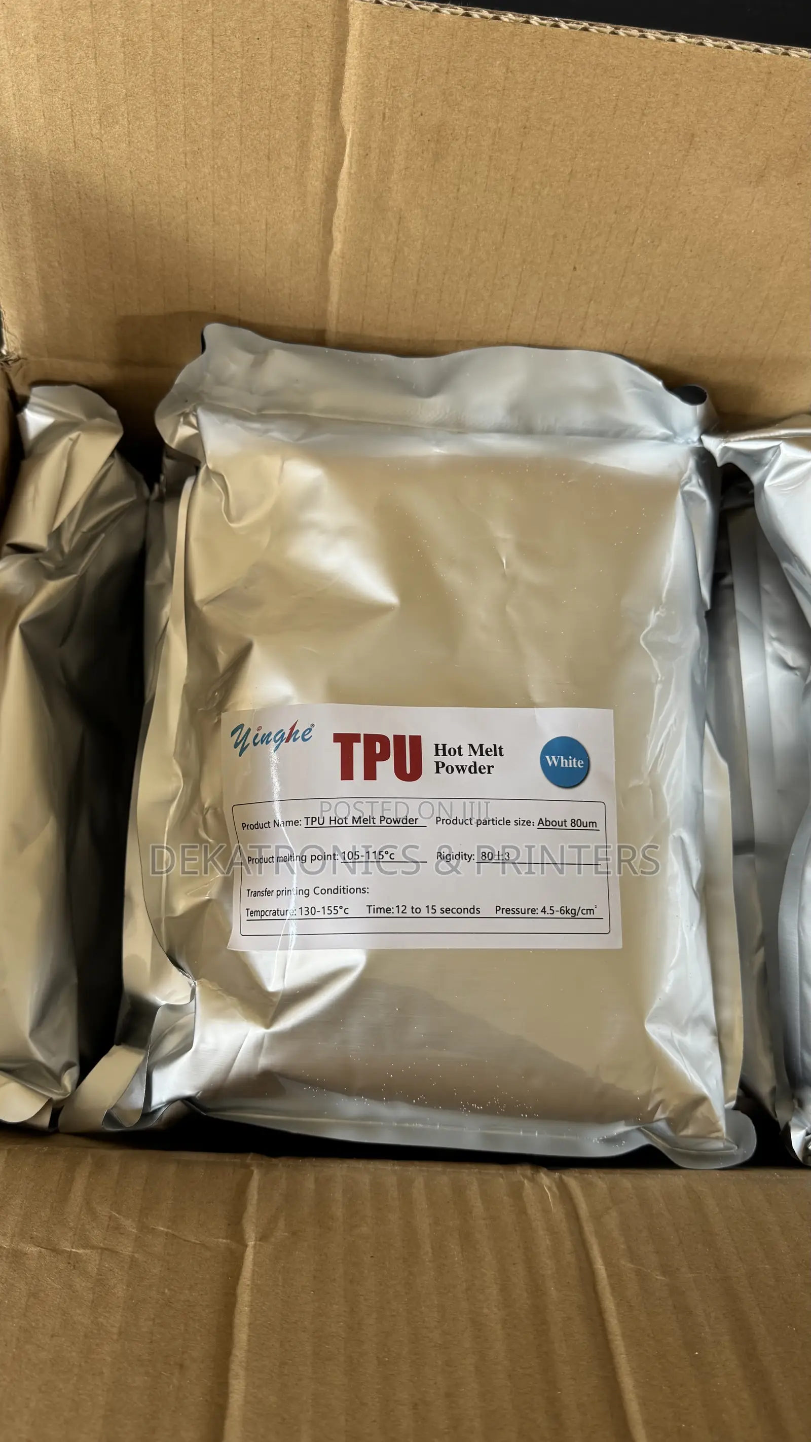 1kg Tpu (Thermoplastic Polyurethane) Hot Melt DTF Powder