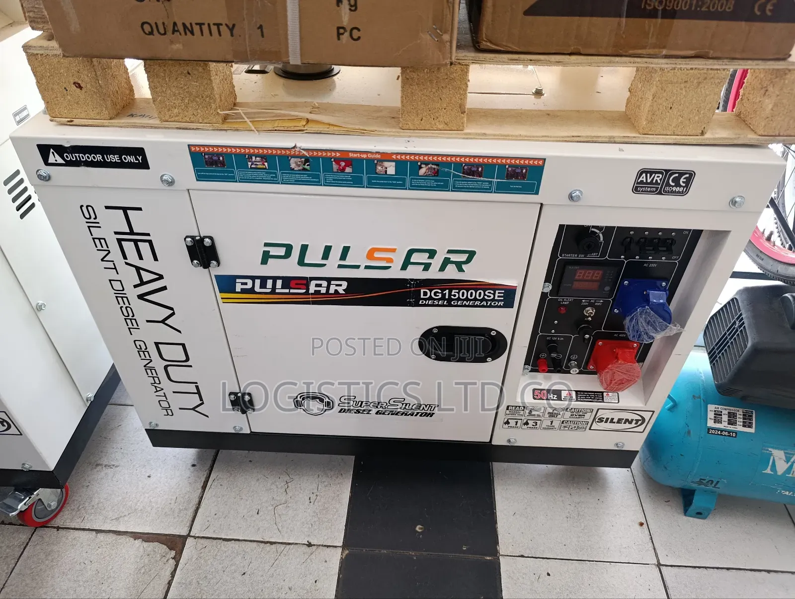 15kva Pulsar Diesel Silent Generator Single Phase Heavy Duty With Ats