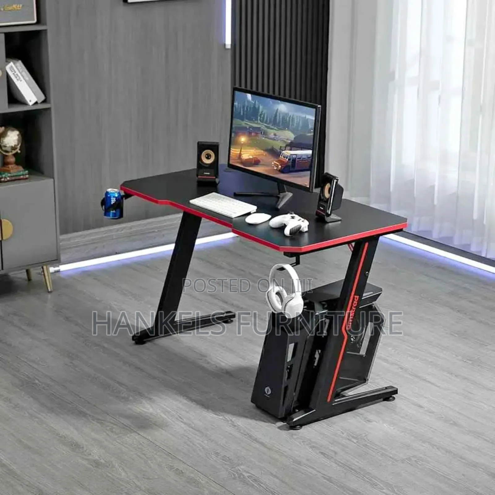 Gaming Computer Desk With Led Lights – Modern Stylish
