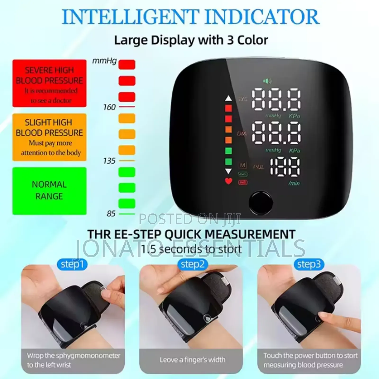 Wrist Led Blood Pressure Monitor Machine