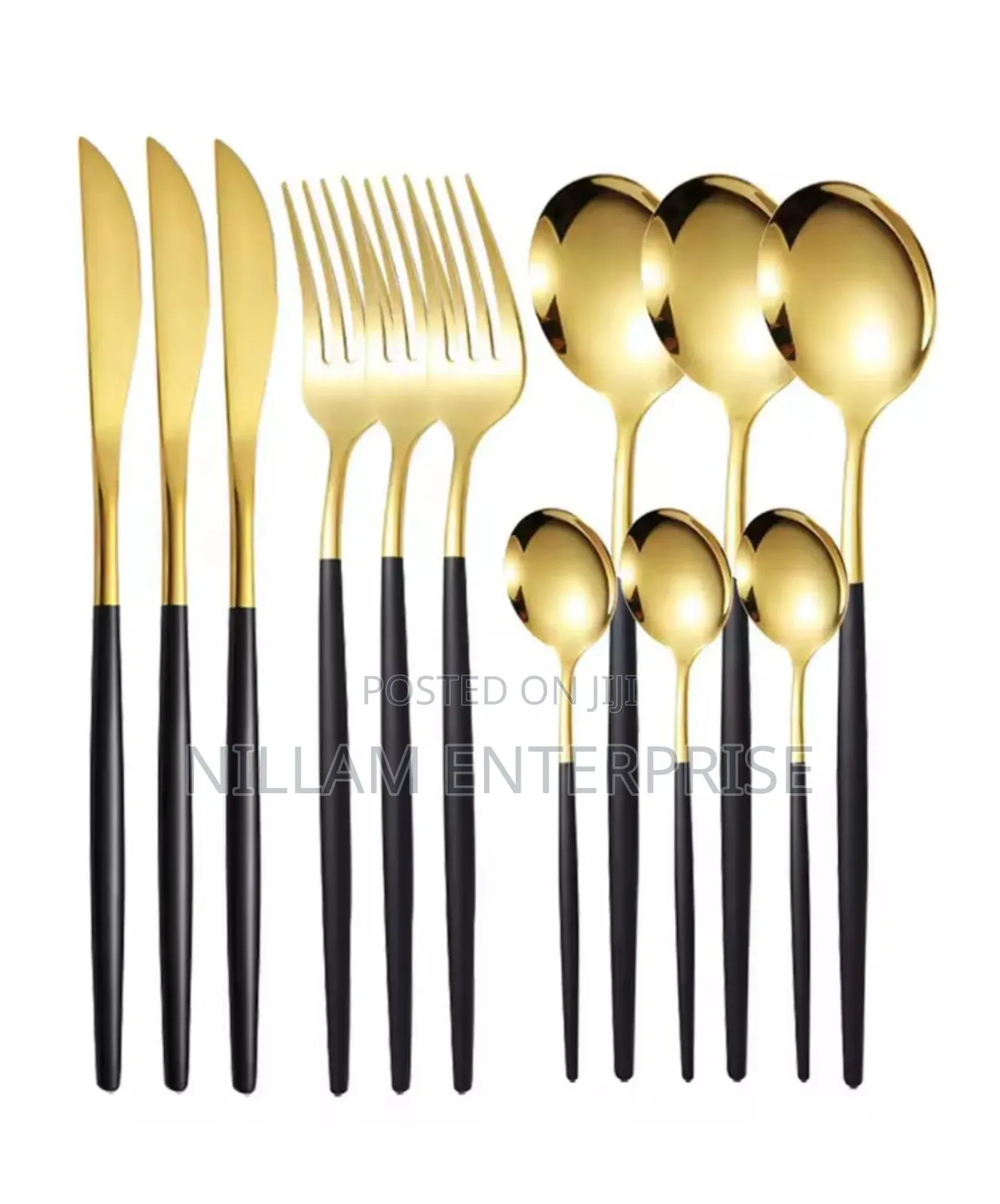 24pcs Luxury Cutlery Set Stainless Steel