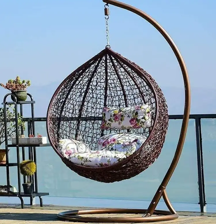Home Chair; Modern Rattan Hanging Chair For Outdoors